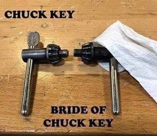 Chuck Key Cartoon